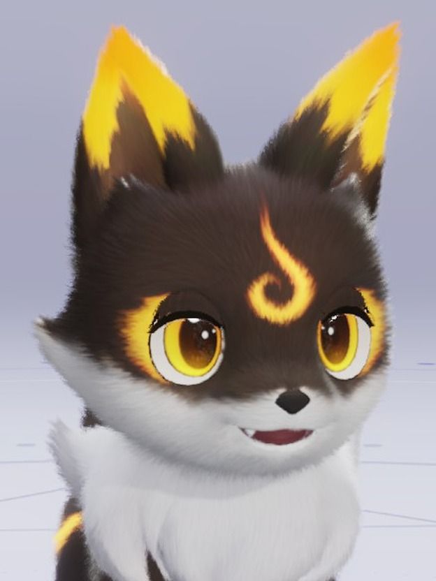 Emberpup in its Mountain Woods Form, No. 001 in the Aniimo Dex