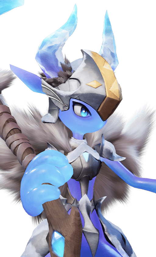 Pawney in its Snowfield Form, No. 062 in the Aniimo Dex